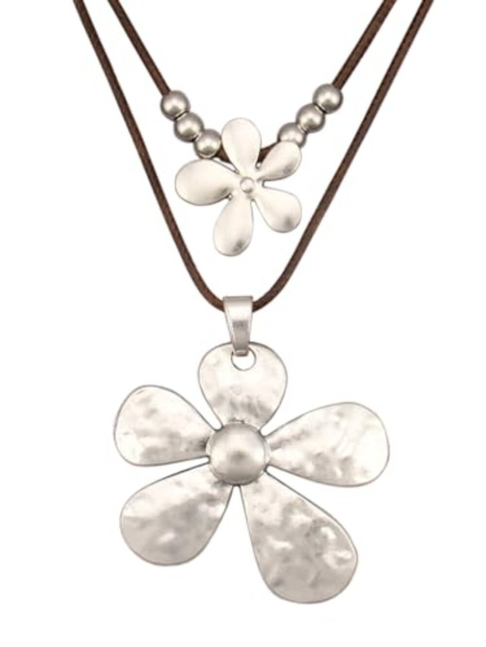 Boho Necklaces for‎ Women Chunky Circle Necklace Layered Boho Circle